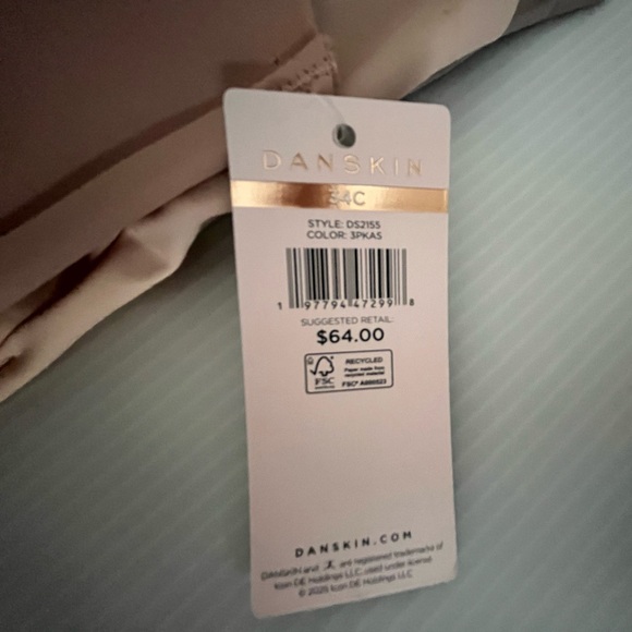 Danskin Smooth & Silky Invisible Edge Seamless Pullon Wireless 3pc Bra/Bralette - Picture 14 of 15